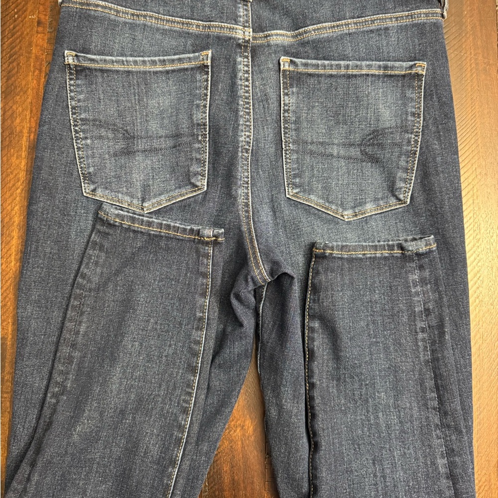American Eagle Outfitters Dark Blue Skinny Jeans - Picture 3 of 7